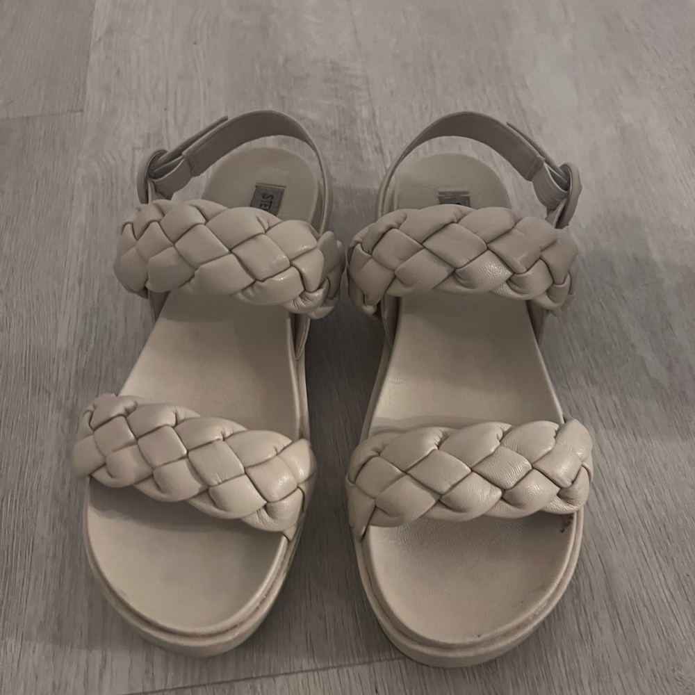 Women's Steve Madden Braided Sandals - Cream